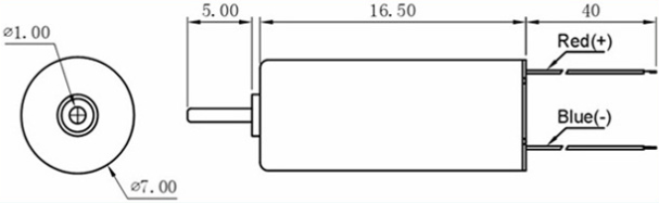 7*16.5 驅(qū)動(dòng)糟導(dǎo)線,空心杯直流電機(jī)